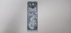 Busy Snowy Village Winter Bookmark