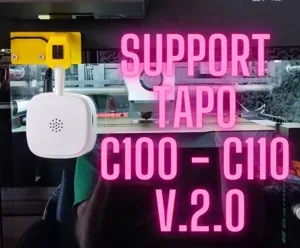 Support Tapo c110 c100 camera on the glass v.2.0