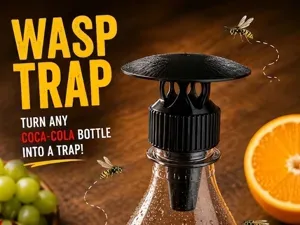 Universal Bottle Wasp Trap Cap | Coca-Cola Thread