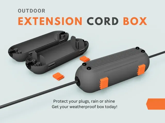 Outdoor Extension Cord Box – Weatherproof Case