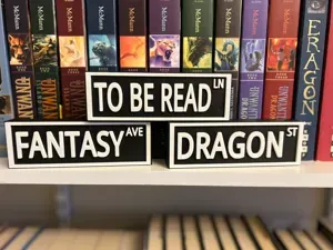 Bookish Street Book Sign