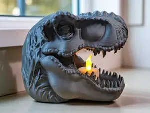 T-Rex Candle Holder–Prehistoric Lighting