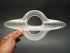 Black Hole Spacetime Curvature Model