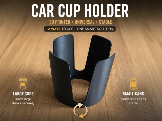 2-in-1 Car Cup Holder - Stabilizer