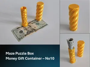 Maze Puzzle Box - Money Gift Container 10
