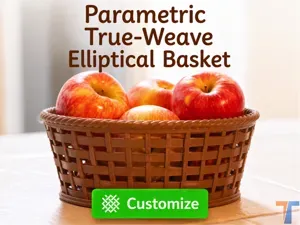 Parametric True-Weave Elliptical Basket