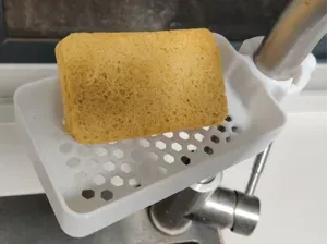 No Drill Sponge Drain Pillar Mount Shelf
