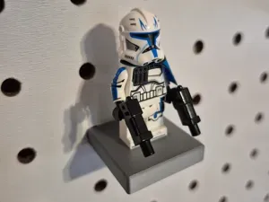 Pegboard Mounted Stand for 1 Minifig