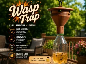 Wasp Trap – Reusable Pop Bottle Adapter
