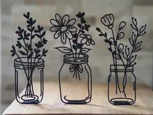 Flowers in jar 