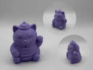 Lucky Chinese Cat – chibi fortune kitty