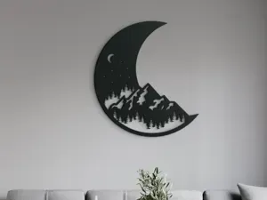 Moon and Stars 3D Wall Sticker