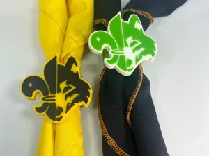 Scout Woggle - Wolf and Fleur-de-Lis