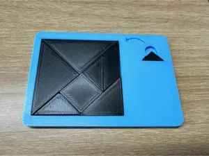 Try adding a descending triangle to the square