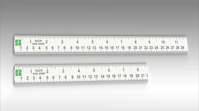 Dual Unit Ruler Metric and Inch 220mm and 300mm LG — Фото 2 из 7