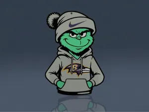 Grinch Ornament - Ravens