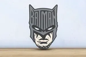 Batman - Layered - Word Wall Art