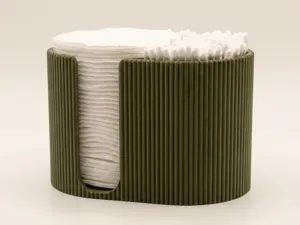 Oval Cotton Pad & Q-Tip Organizer