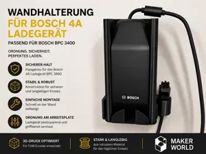 Wandhalterung Bosch 4A Ladegerät BPC3400 ab 2022