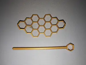 Honeycomb hair barrette