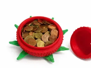 Strawberry Piggy Bank .Erdbeer-Spardose