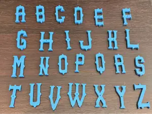 Western Style Alphabet - A to Z