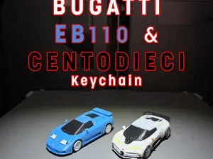 Bugatti EB110 & Centodieci Keychain Pack (PIP WW)