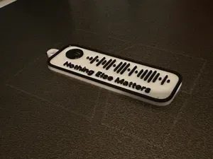 Spotify Code - "Nothing Else Matters" Keychain