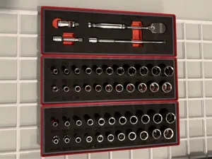 Icon 1/4" Ratchet Service Kit Gridfinity Bin