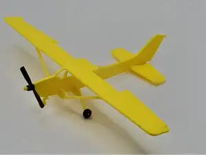 Cessna 182 Kit Card Airplane Model - Moving Parts