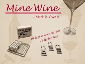 Mine Wine – Schilder für dein Weinglas