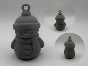 Mini Snowman – hanging winter figurine