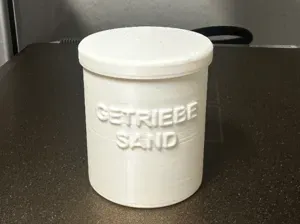 Getriebesand Behälter