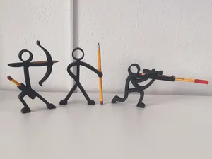 Stick Figure Pen & Pencil Holders