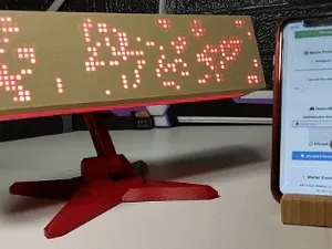 Wireless MAX7219 LED Billboard – ESP32C3 Arduino
