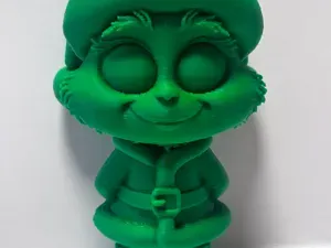 Green Elf with Big Eyes Figurine