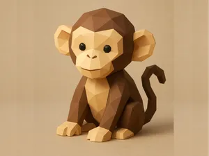 Low Poly Monkey