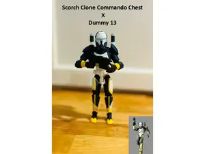Scorch Delta Squad Chest Clone Commando X Dummy 13