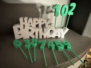 Happy Birthday Tischdeko Schriftzug