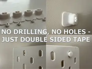 IKEA Skadis Wall Mount On Tape - Without Screws