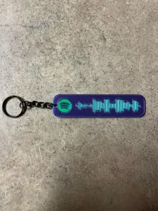 Never Gonna Give You Up (Rick Rolled) Spotify Keychain