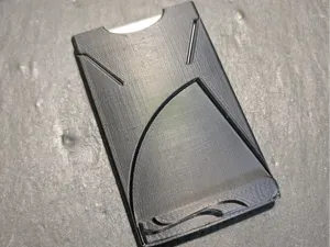 Porte-cartes 3D épuré–Design moderne sans support