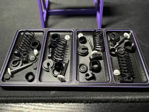 1/10 rc shock tray for rebuilding. touring/drift