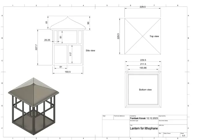 Big Lithophane Lantern with family pictures — Фото 4 из 4