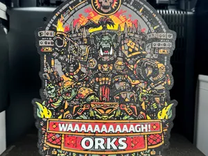 Ork Waaagh 40k Lightbox; Orc Alien Xenos