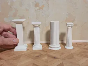 Miniature Display Pedestals Set - 1:12 Scale