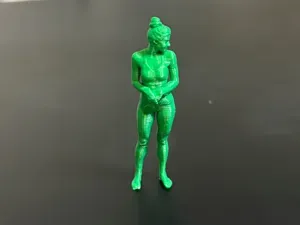 diorama miniature - yoga lady