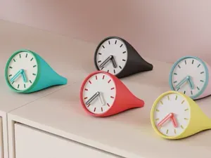 Desktop Clock. Modular Modern Small Clock Kit