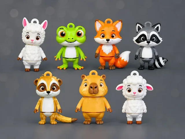 Articulated Cute Frog keychain 可活動的可愛青蛙鑰匙扣 — Image 8 of 8