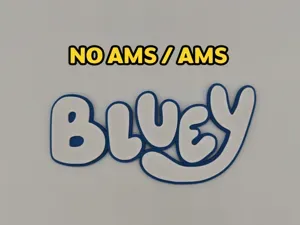 Bluey Logo / Letters (NO AMS/AMS)
